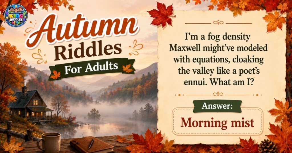Autumn Riddles For Adults