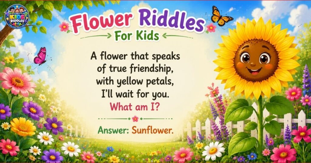 Flower Riddles For Kids