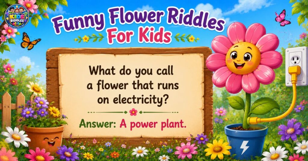 Funny Flower Riddles For Kids