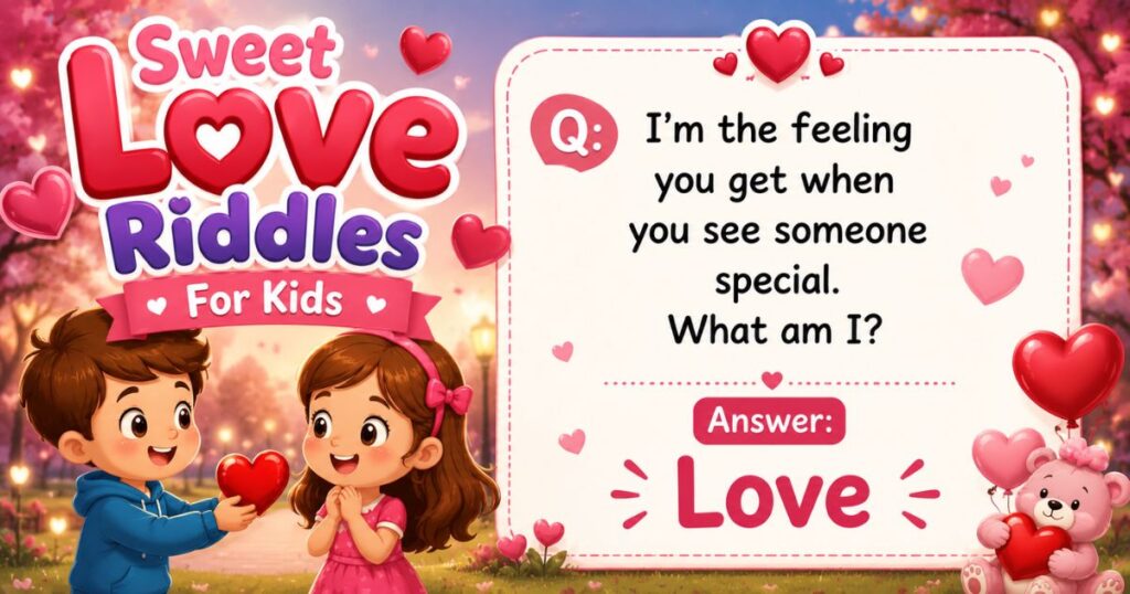 Sweet Love Riddles For Kids