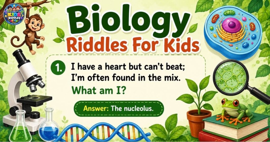 Biology riddles for kids