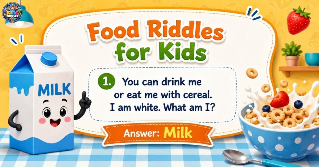 Food Riddles for Kids with answers