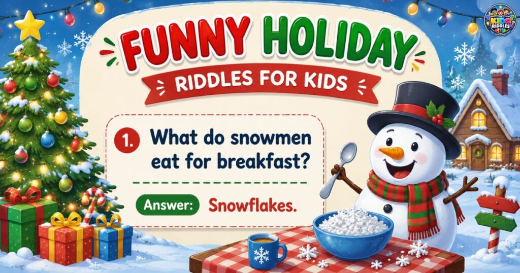 Funny Holiday Riddles For Kids