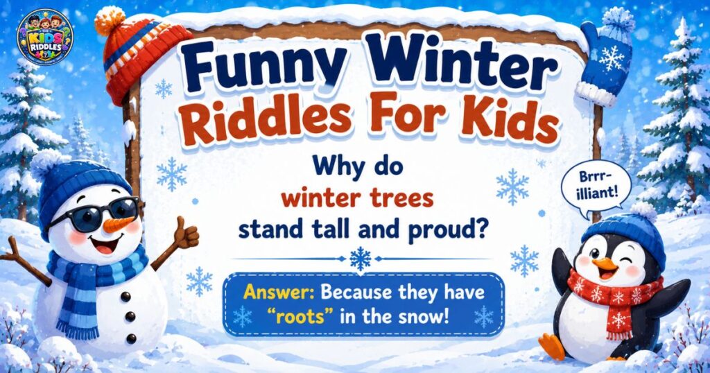 Funny Winter Riddles for kids
