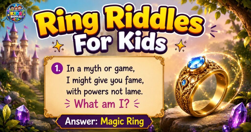 Ring Riddles For Kids