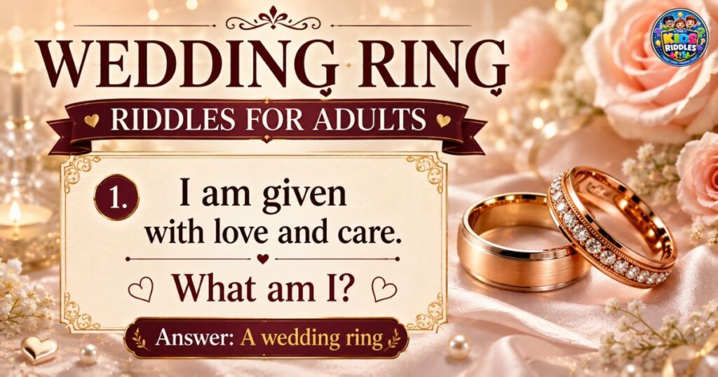 Wedding Ring Riddles For Adults