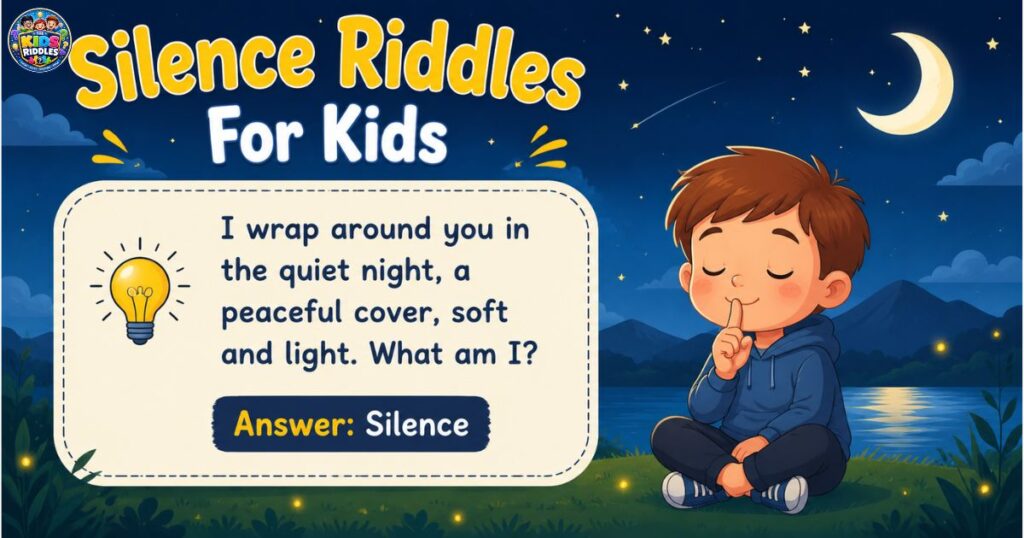 silence riddles for kids