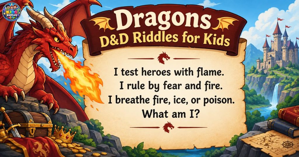 Dragon D&D Riddles for Kids