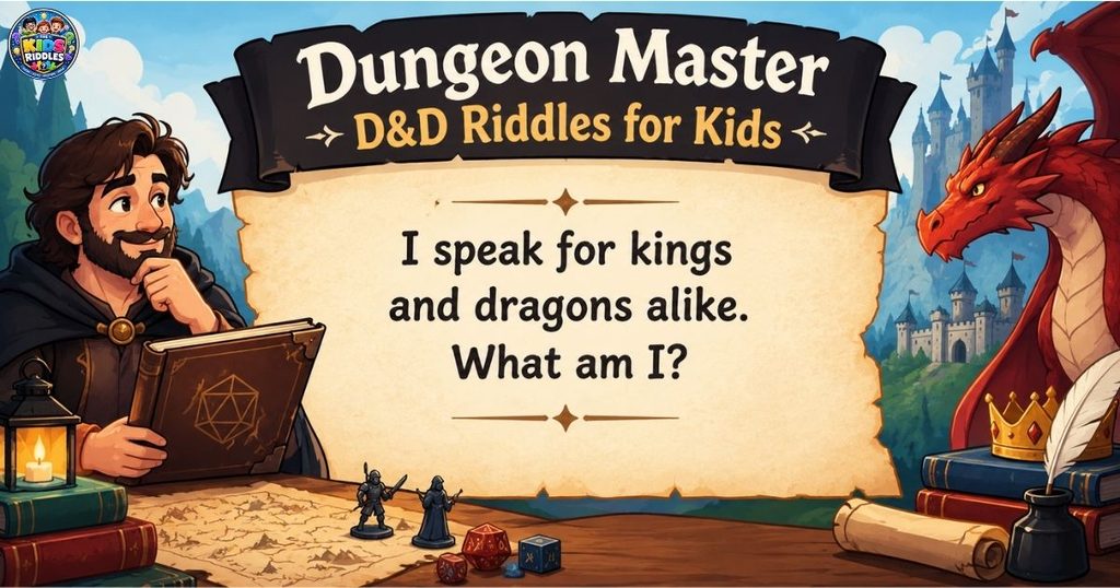Dungeon Master D&D Riddles for Kids