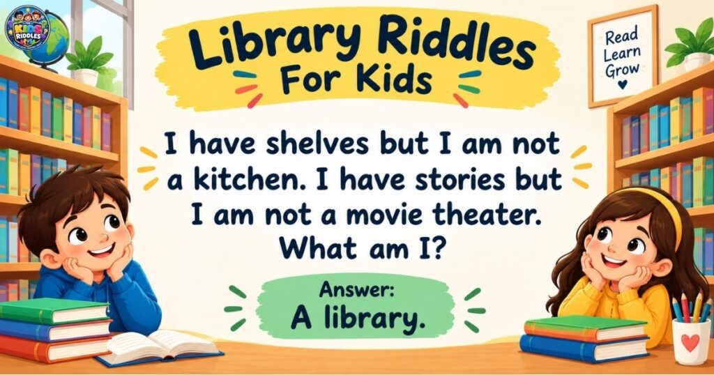 Library Riddles For Kids