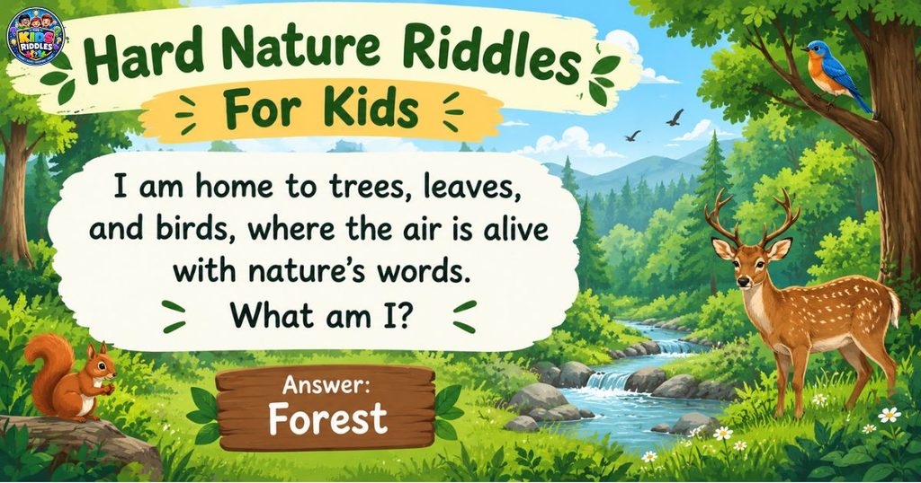 Nature riddles Hard