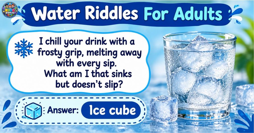Water Riddles For Adults