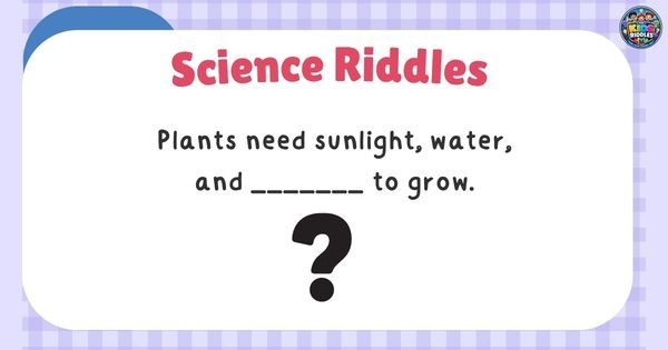 Science Picture Riddles For Kids 2